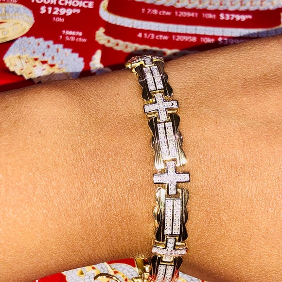 REAL DIAMOND 2ct genuine natural NOT CZ bracelet! - Picture 3 of 8